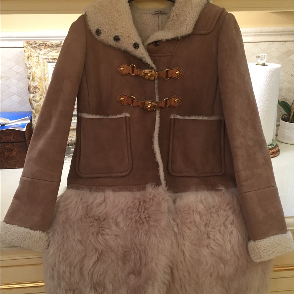 100% Authentic Miu Miu Sherling Coat - image 2